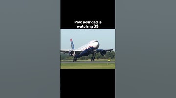 Pov your dad is watching 👀 #airbusboeingaviation #aviation #avgeek #landing #boeing #fypシ゚