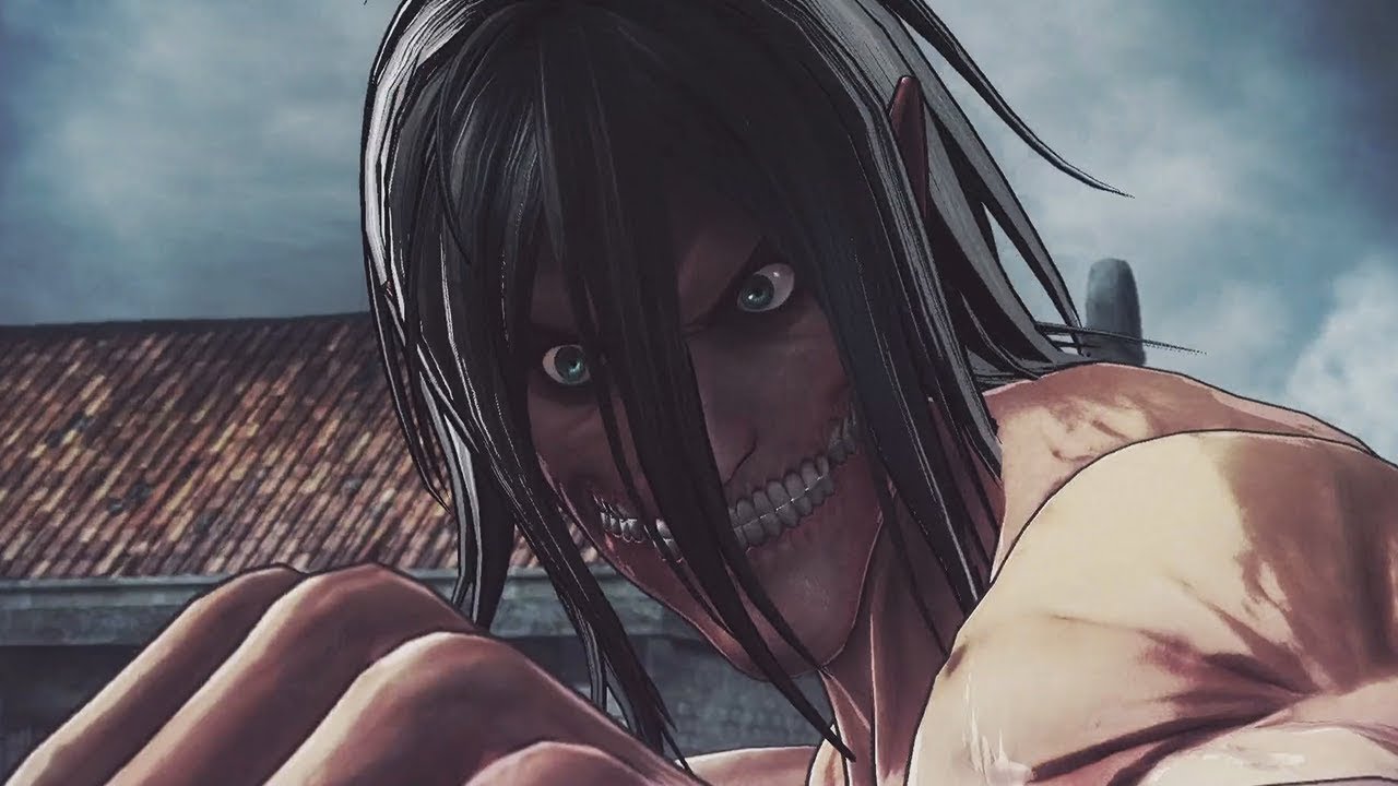 Attack on Titan 2 - Eren Transforms Into A Titan - YouTube