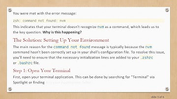 How to Fix the nvm Command Not Found Error on Mac