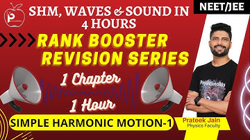 Revise Simple Harmonic Motion - ONE SHOT | NEET 2024 & JEE 2024 | Physics | Prateek Jain Sir