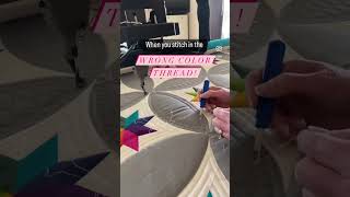What To Do When You Stitch In The Wrong Color Thread...