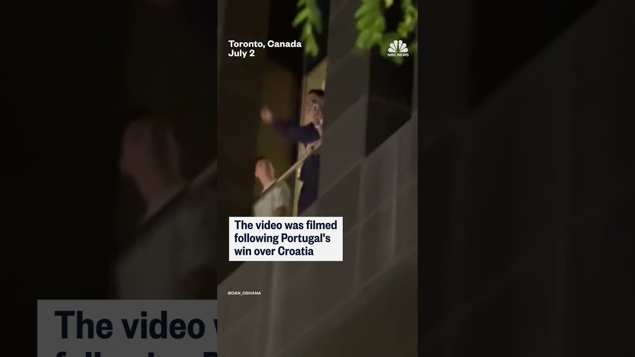 Cristiano Ronaldo waves to fans from his hotel window Cristiano Ronaldo waves to fans from his hotel window
