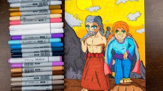 Drawing Old Man Bali and Lady Callum I 2 Original Characters Drawing Old Man Bali and Lady Callum I 2 Original Characters