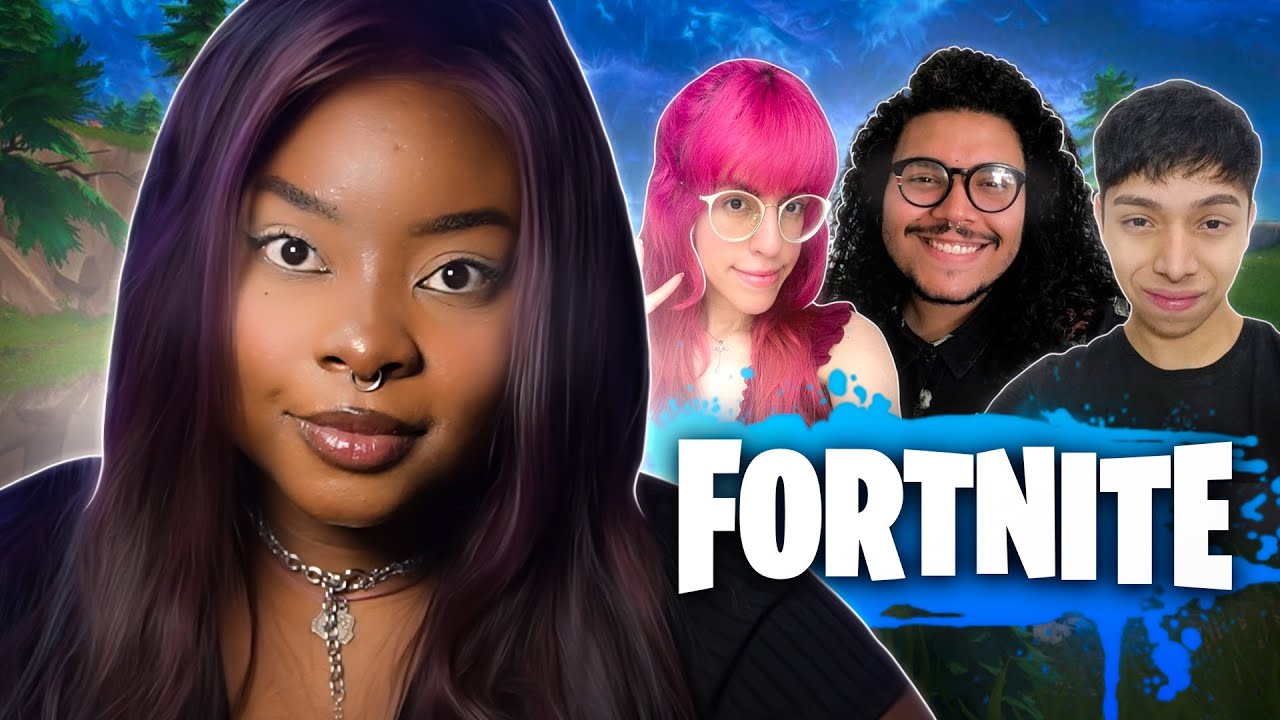 Jinkiwinkki jogando FORTNITE com Clarity Snicket, Little Shimas & Lyslysz