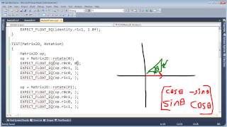 Unit Testing Rotation Matrix Part 1 Matrix Test Part 1