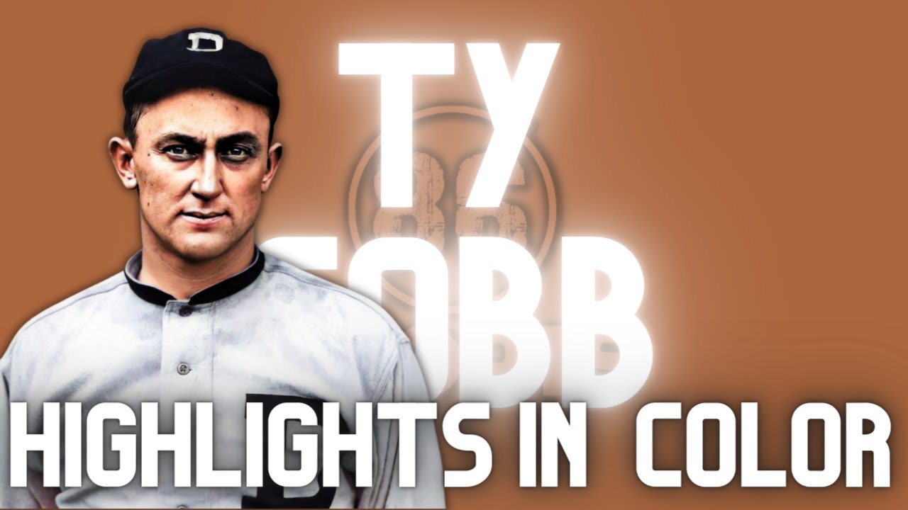 Ty Cobb in Full Color | Highlight Reel