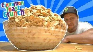 MASSIVE Cinnamon Toast Crunch CHALLENGE | Giant Food Challenge