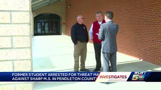 Former student arrested in threat at Pendleton County school