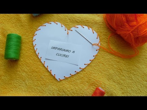 Lavoretto con il cucito per bambini - Tutorial