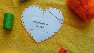 Lavoretto con il cucito per bambini - Tutorial
