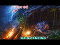 Danger Solo Rain Campaign And Fishing ! Rain Overnight Solo Camping ! Fishing in Nepal 
