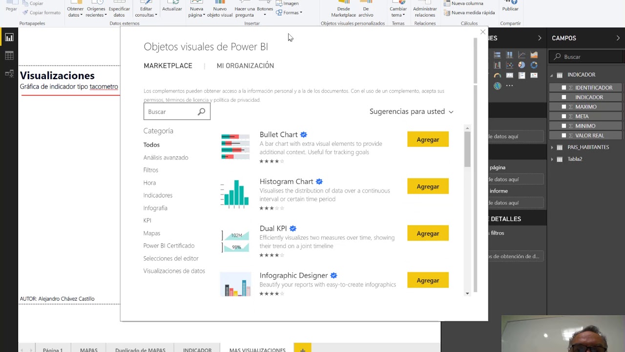 Agregar visualizaciones a Power BI Desktop - YouTube