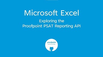 Proofpoint PSAT Security Awareness Results API from Excel