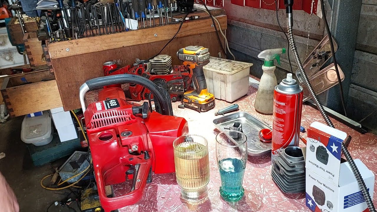 Shindaiwa 488 chainsaw first start, found why it died ! YouTube