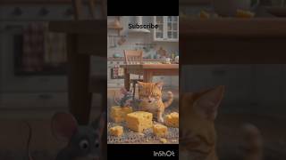 #cat#and#muise #are #playing #game#AI#crazily #best #love #catoon cat or chuhe ki
