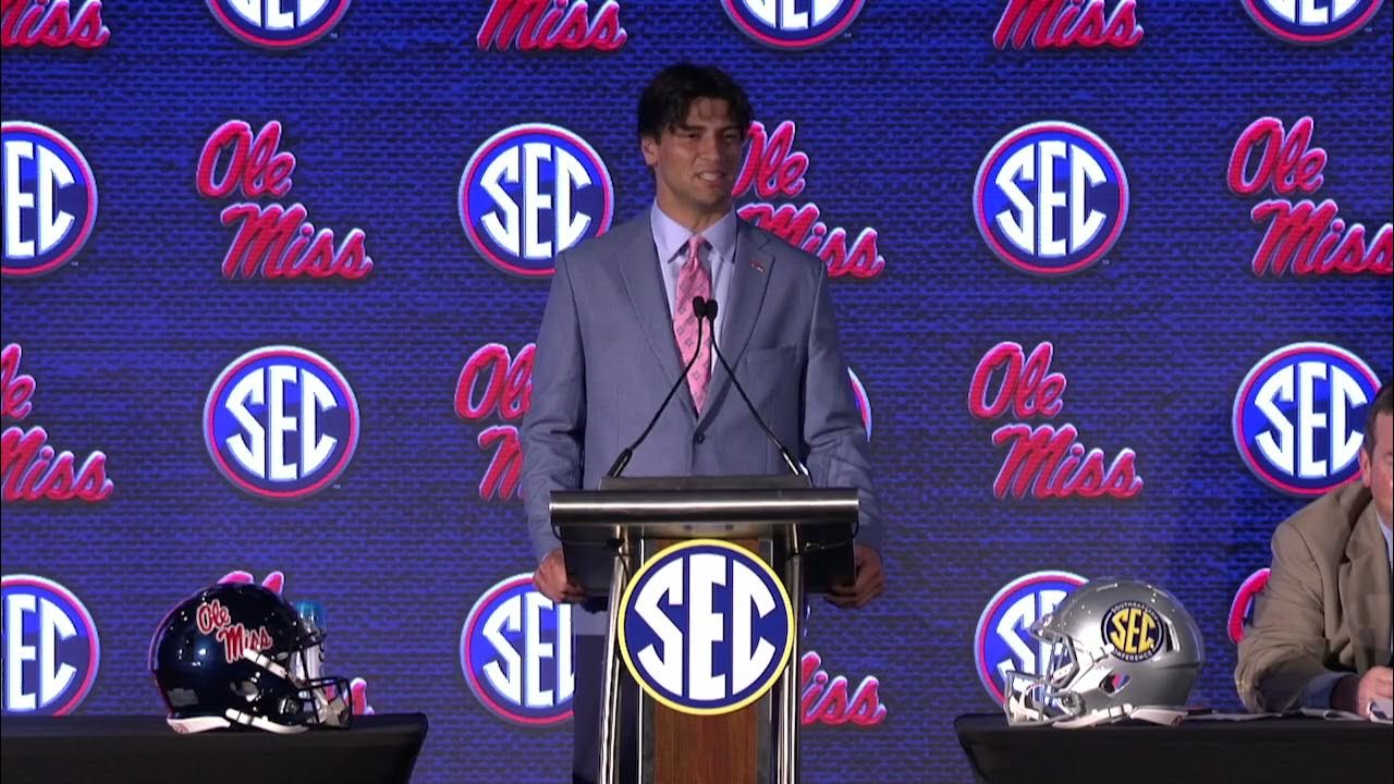 SEC Media Day 2021 Matt Corral (Main Stage) YouTube