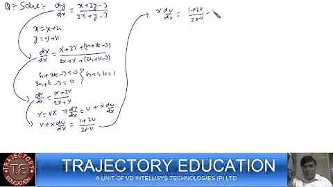 equation reducible to homogeneous form