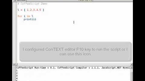 Editing and running CoffeeScript on Windows