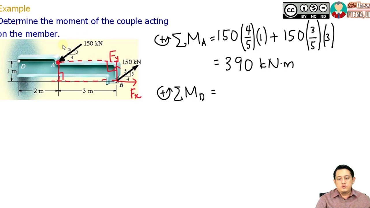 [Tutorial] Moment 3D part 5 How to calculate couple moment YouTube