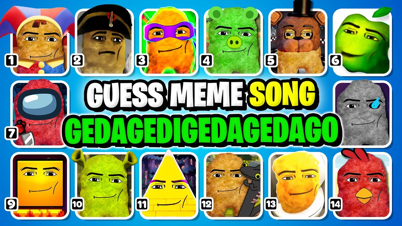 GUESS MEME SONG  Gedagedigedagedago Sing A Song in Different Universes  340