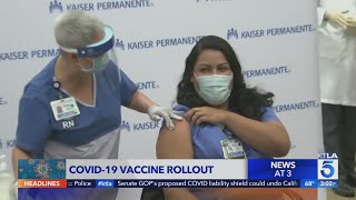 California starts administering COVID-19 vaccine; more doses expected to arrive next week