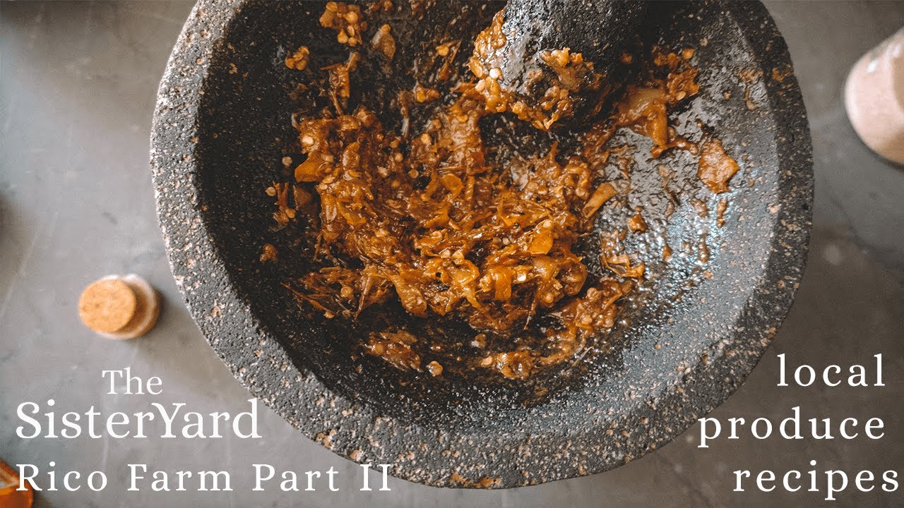 Rico Farm Part II: Green beans that don't taste like green beans, Habanada salsa and egg