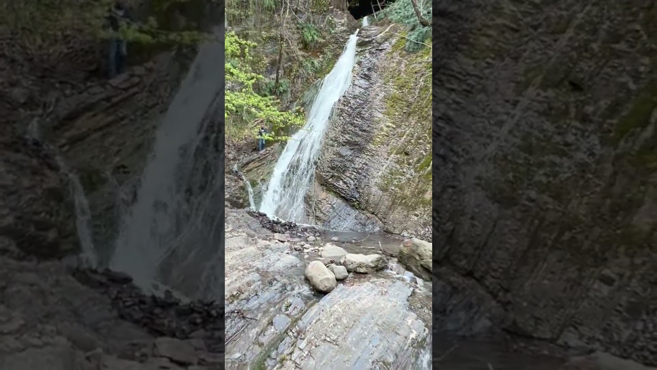 Seven beauty waterfall in Gabala