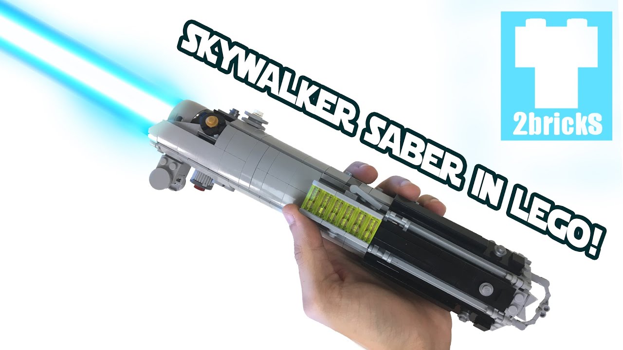 LEGO MOC Qui-Gon Jinn's Lightsaber with Full Length Blade by BuiltByOdoe