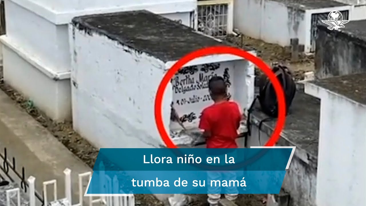 Niño visita la tumba de su mamá y su reacción te conmoverá YouTube