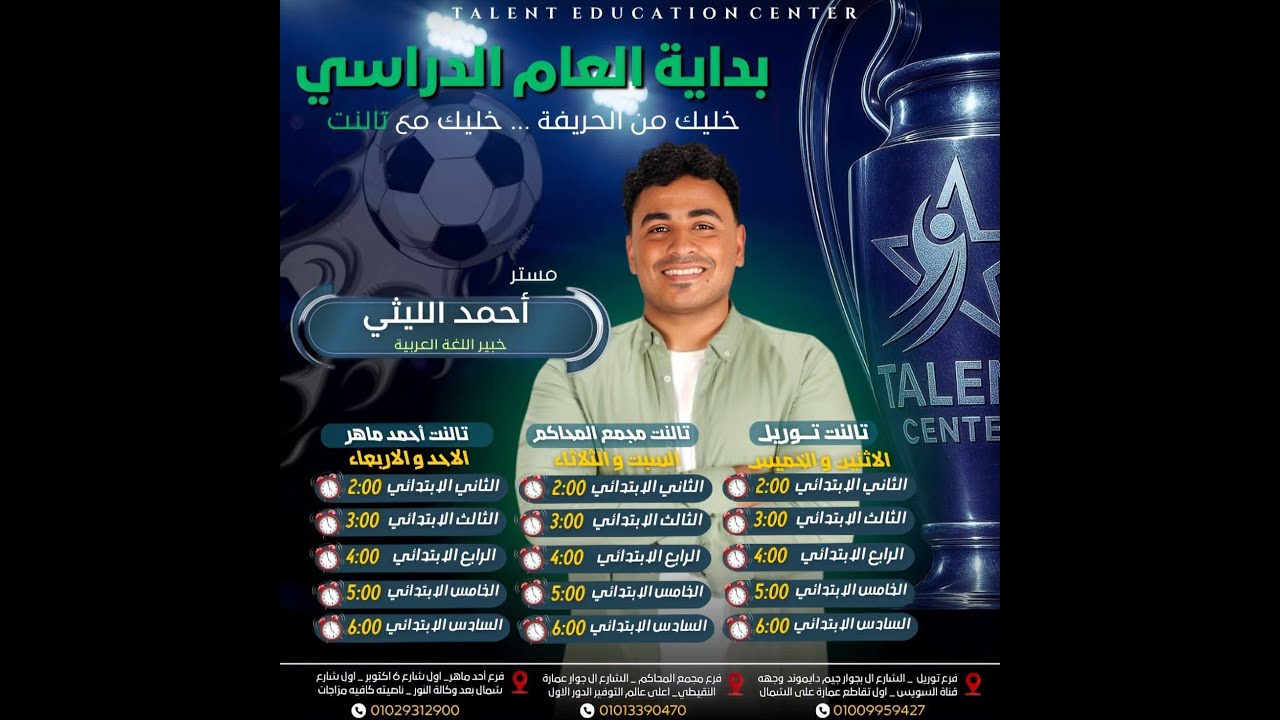 مراجعة ليلة الامتحان فى اللغة العربية للصف السادس الإبتدائي (الترم الأول) - مع مستر/ أحمد الليثي