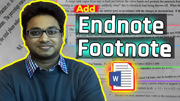 How to Add Footnote and Endnote in MS Word ? | MS Word Series | LeonsBD