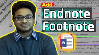 How to Add Footnote and Endnote in MS Word ? | MS Word Series | LeonsBD