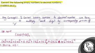Convert the following binary numbers to decimal numbers: \( (110011.011)_{2} \)