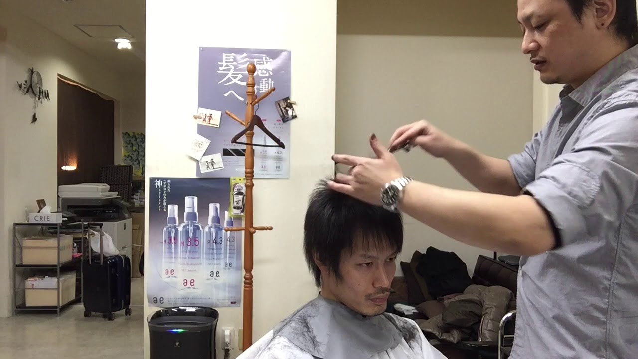 メンズカットの流れ ふじみ野市平日深夜26時まで営業美容院 レパロヘアーデザイン Youtube