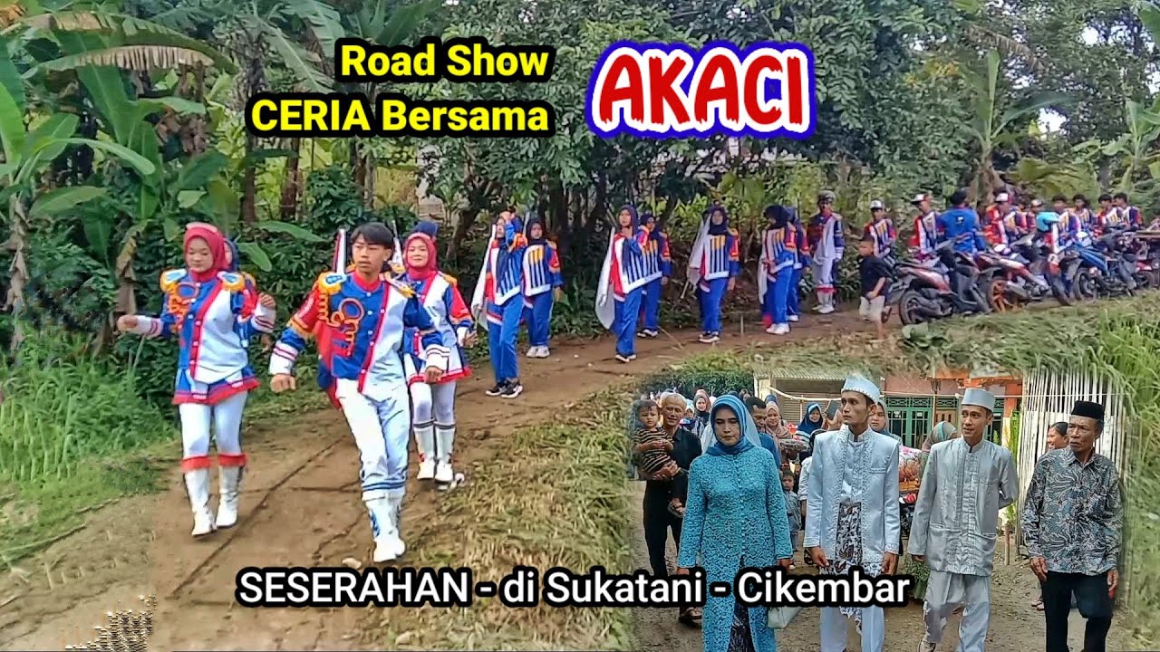 Keren..!? Drumband Akaci Road Show Seserahan Pengantin Baru di Sukatani Cikembar