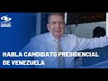 Edmundo González, candidato de la oposición venezolana, habla en #NoticiasCaracolAhora