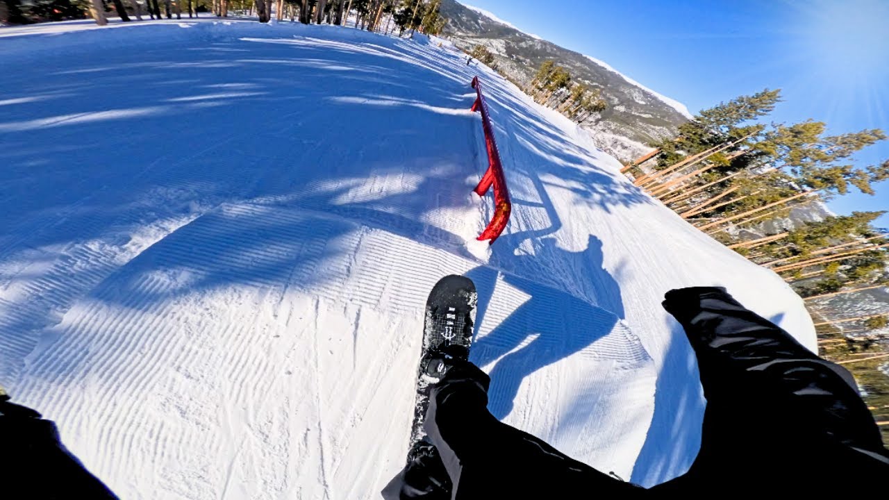 POV: Сноуборд-парк в солнечный день ☀️