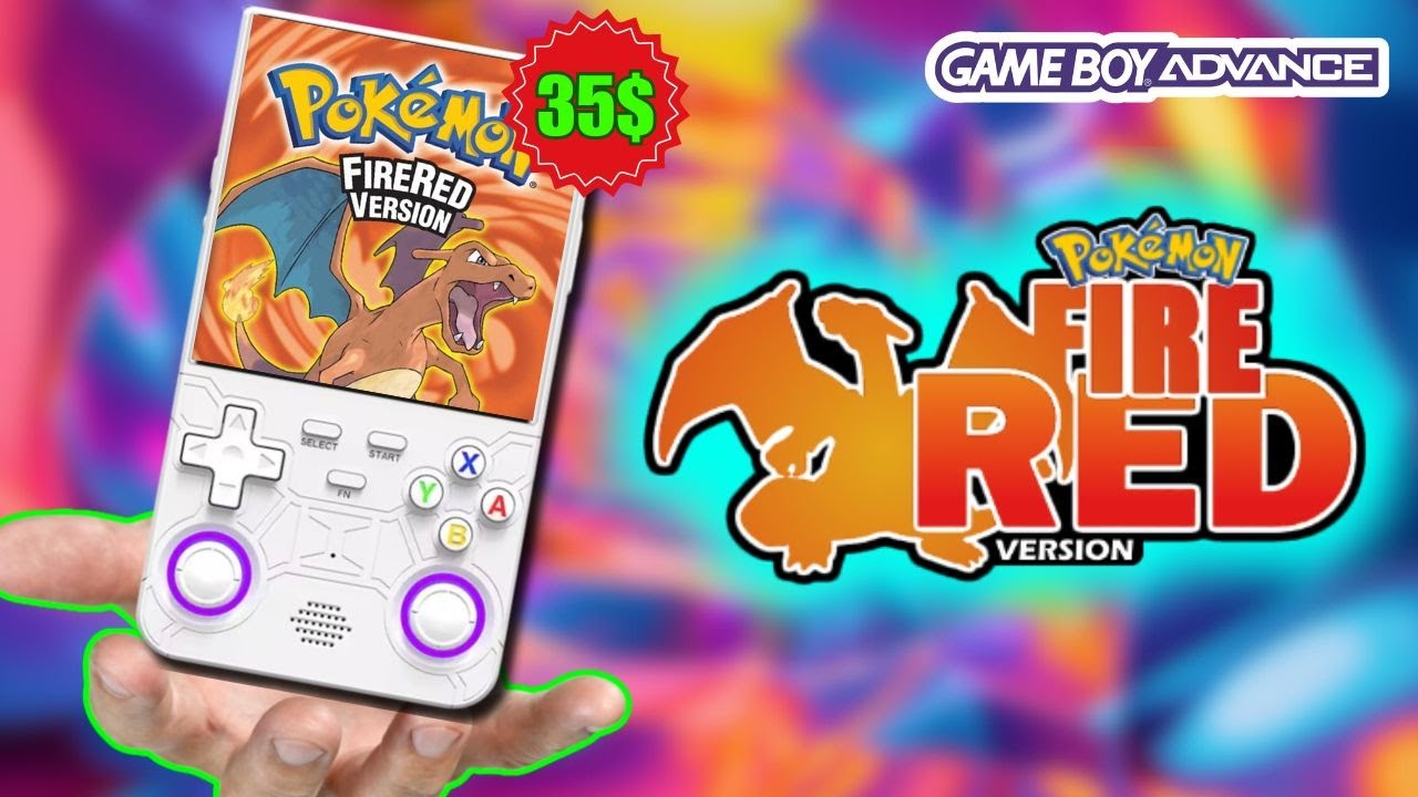 Pokemon R36 Pokémon FireRed On This 35$ Gaming Console! | R36 Ultra Gameplay 2025 ...