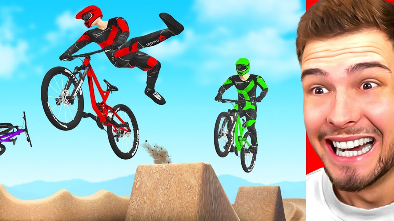 WER SAMMELT MEHR PUNKTE beim STUNT RENNEN?! (Descenders)