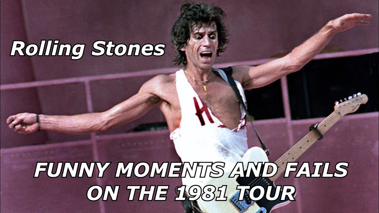 The Rolling Stones - Fails and funny moments on 1981 tour - YouTube