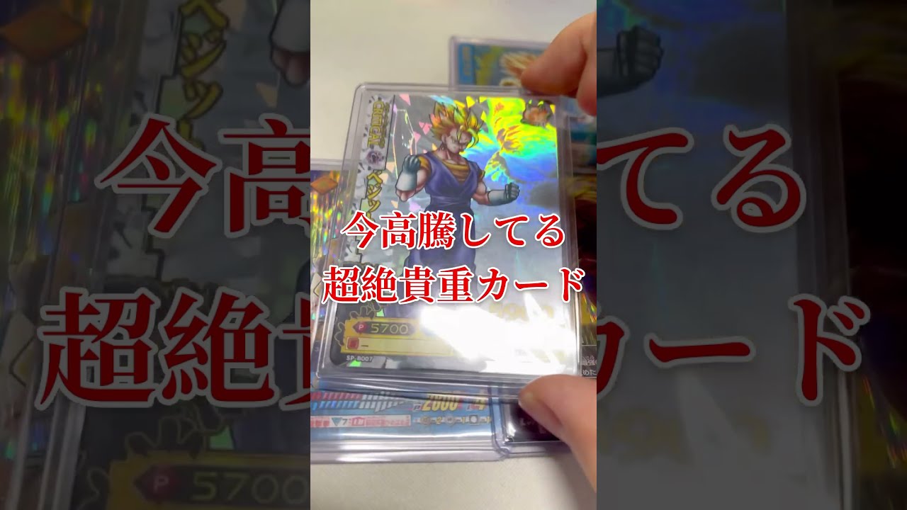 伝説のカードゲーム。DBデータカードダスのお宝カードが超高騰し