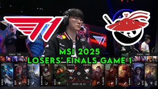T1 vs AL Game 1 | Mid-Season Invitational 2025 Losers' Finals | T1 vs Anyone's Legend G1