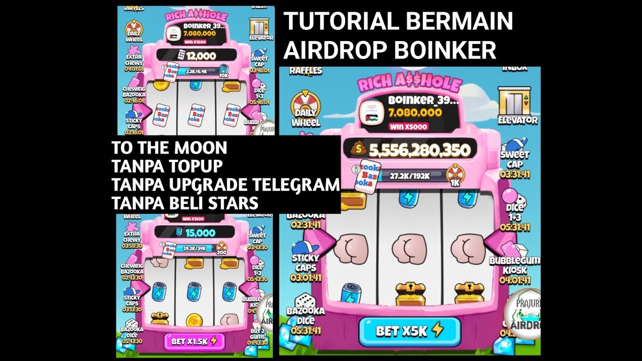 CARA NYARI COIN AIRDROP DI MINI GAME TELEGRAM | BOINKER | TANPA TOPUP, BELI STARS, DAN UPGRADE TELE