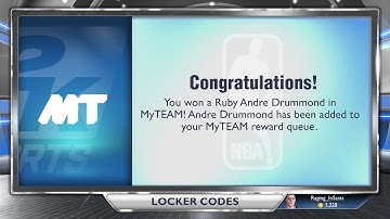 NBA 2K14 Ruby Andre Drummond Locker Code- Next Gen PS4