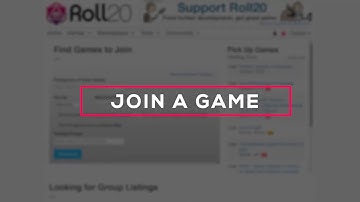 How to Join a Listed Game on Roll20 | Tutorial