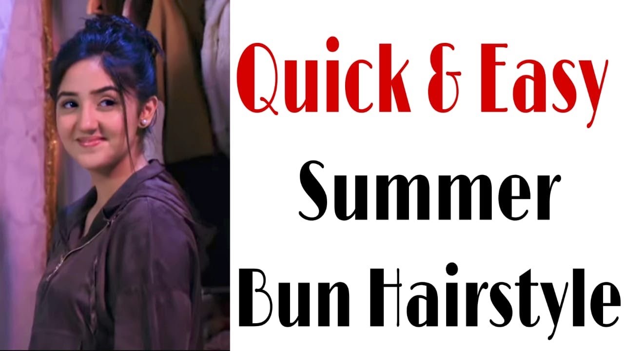Easy bun hairstyle for girls | ashnoor kaur hairstyle | hairstyle for  summers | trendy hairstyle - YouTube