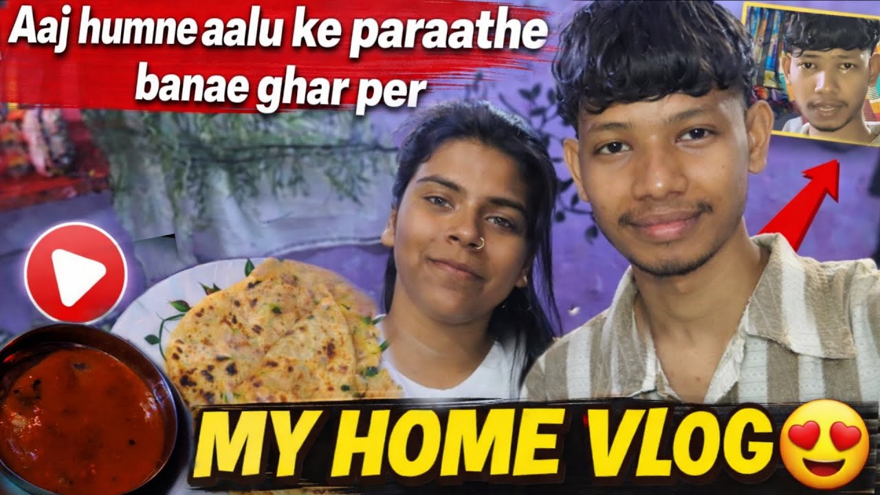 My Home Vlog 😍 | Aaj Banaye Garma Garam aalu ke Parathe 🔥 | Cooking Vlog | #skyvlogger18 