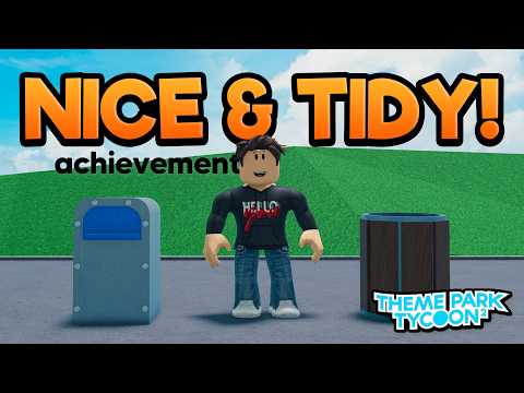 How To Unlock NEW BINS In Theme Park Tycoon 2 Nice Tidy Achievement