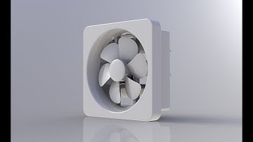 Solidworks tutorial: Plastic Domestic Exhaust/Ventilation Fan Design Assembly