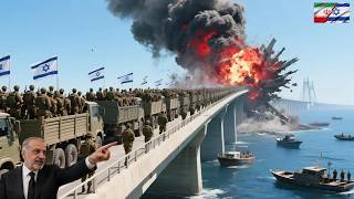 1 hour ago! 80,000 elite Israeli troops were trapped in an Iranian trap on the bridge.